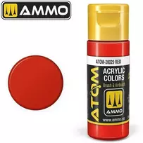 AMMO by MIG Jimenez Akriliniai dažai AMMO MIG ATOM Scarlet Raudona 20 ml (20028)