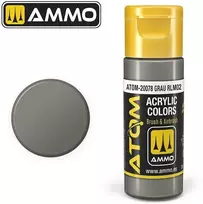 AMMO by MIG Jimenez AMMO MIG ATOM akriliniai dažai RLM02 pilka (Grau), 20 ml – 20078