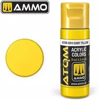 AMMO by MIG Jimenez AMMO MIG ATOM akriliniai dažai Sunny Geltona, 20 ml (20019)