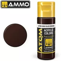 AMMO by MIG Jimenez AMMO MIG ATOM akriliniai dažai Juodas Brown 20 ml (20063)