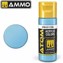AMMO by MIG Jimenez AMMO MIG ATOM akriliniai dažai Cyan, 20 ml (20111)