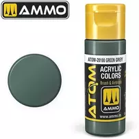 AMMO by MIG Jimenez AMMO MIG ATOM akriliniai dažai žalia pilka (Žalias Pilkas) 20 ml ATOM-20100