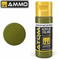 AMMO by MIG Jimenez AMMO MIG ATOM akriliniai dažai Tamsiai alyvuogių žalia, 20 ml (20072)