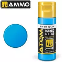 AMMO by MIG Jimenez AMMO MIG ATOM akriliniai dažai Deep Cyan 20 ml, 20109