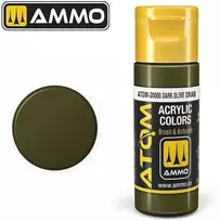 AMMO by MIG Jimenez AMMO MIG ATOM akriliniai dažai Dark Olive Drab 20 ml (20065)