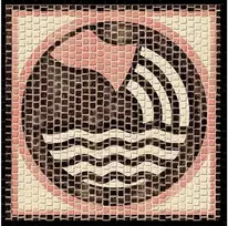 Cuit Domenech Everships CUIT keraminė mozaika: Zodiakas Vandenis, 20x20 cm, konstravimo rinkinys