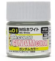 Mr Hobby Mr.Hobby Gundam Color MS Baltas dažai, pusiau blizgūs, 10 ml (UG-01)
