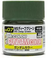 Mr Hobby Mr.Hobby Gundam Color dažai MS Deep Žalias, pusiau blizgūs, 10 ml (UG-07)