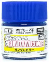 Mr Hobby Mr.Hobby Gundam Color UG-13 MS AEUG Mėlyna pusiau blizgūs dažai, 10 ml
