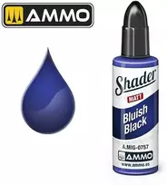 AMMO by MIG Jimenez AMMO by MIG SHADER matiniai dažai Bluish Juodas, 10 ml (0757)