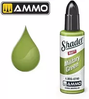 AMMO by MIG Jimenez AMMO by MIG matiniai Shader dažai Military Žalias 10 ml (A.MIG-0740)