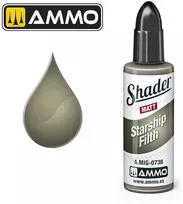 AMMO by MIG Jimenez AMMO MIG Matt Shader Starship Filth matiniai dažai, 10 ml (0738)