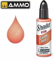 AMMO by MIG Jimenez AMMO MIG Shader dažai Candy Raudona, matinis, 10 ml (A.MIG-0724)
