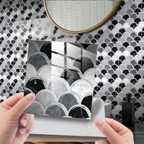 10PCS 15*15cm Tile Stickers Waterproof PVC 3D Wall Sticker Colorful Marble Grain Tile Wall Sticker