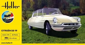 Heller Citroën DS 19 1:43 dovanų rinkinys su dažais ir klijais