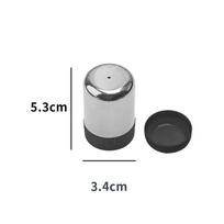 5-hole Salt Shaker Stainless Steel Kitchen Tool Small Pepper Bottle Condiments Storage with Dust Cover Condiment Jar Kitchen