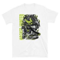 Masked Hunter Fantasy Monster Art Retro Classic Everyday Graphic T-Shirt M