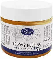 Pleva Šveičiamasis kūno šveitiklis su medumi ir druska (citrinžolės) 300g