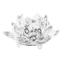Artificial Quartz Crystal Lotus Flower Figurine Wedding Party Decor Souvenir