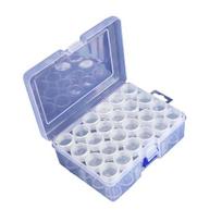 1 Set PP Wide Application Diamond Painting Storage Box Portable Anti-scratch Nail Art Storage Box Craft Tool 2