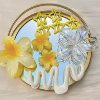 10pcs Fresh Gradient Transparent Hair Grab Set with Flowers Stars Multiple Styling Combinations Sweet Beauty Style Fashionable