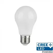 V-tac 8,5W LED lemputė, E27, A60, 3000K, 200°, CREE LED chip