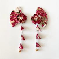 Bell Kimono Sakura Hairpin Sakura Cloth Tassel Fan Hair Clip Girl Hair Accessories Ancient Style Hanfu Fan Hair Clip Children