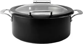 Garų puodas Buffet heater with window, juodas