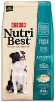 Picart Nutribest Activity vištienos ir ryžių Maistas šunims 15kg