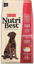 Picart Nutribest Adult Sensitive lašiša ir ryžiai šunų maistas 15kg