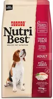 Picart Nutribest suaugusių vištienos ir ryžių šunų maistas 15 kg