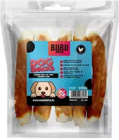 HiBrand Sp. z o.o. Bubu Pets vištienos mėsa ant storos žaliavinės odos lazdelės 20cm 500g