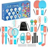 Hurtel Nintendo Switch 23-in-1 Family Priedas Pack 2 - Oranžinis and Mėlyna Set