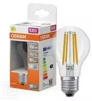 LED lemputė OSRAM Filament,E27, A100,klasikinės formos, 11W, 4000K, 1521lm,non-dim,skaidri