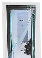 Dust door U - tipo durys apsaugai nuo dulkių, 220 x 112 cm, Bihui, DCSDDU