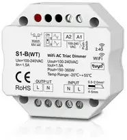 Lubinis šviestuvas Skydance Išmanusis Šviesos Reguliatorius - S1-B(WT) AC Triac Reguliatorius 400W Halogenams 200W LED Wi-Fi