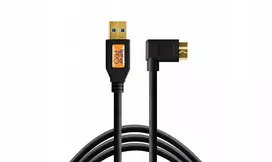 USB kabelis - Tether Tools Pro USB 3.0 Micro-B 4.6m oranžinis