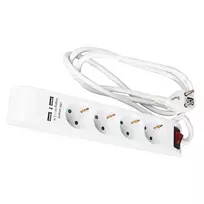 Asus 4 prievadų prailginimo kabelis 1,4 m a/su/s/USB 2.1A 3x1,5 mm KF-GSB-04KU3x1,5/1,4M
