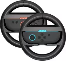 „Hurtel“ lenktyninis vairas „Nintendo Switch 2 Joy-Con“ valdikliui (2 vnt. pakuotė) - Juodas