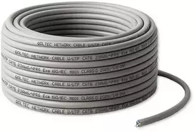 Qoltec Kabelis Patchcord sieciowy skrętka UTP| Miedziany Cu |CAT6 | High speed 1Gb/s | LAN | 25m | pilka