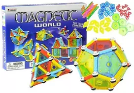 Magnetinis lavinamasis konstruktorius Magentic World, 110 dalių
