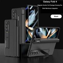 Case Compatible With Samsung Galaxy Z Fold 4 5g With Kickstand &S -Pen Holder Built In Screen Protector Wireless Charging Cover