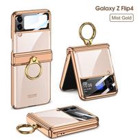 Gkk Original Samsung Galaxy Z Flip 4 5g Protective Case Magnetic Hinged Shell Film All -In -One Phantom Protective Case Galaxy Z Flip 4
