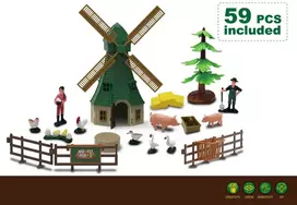 Fermos žaidimų rinkinys su malūnu – 59 dalys
