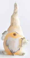 Mondex GNOM figūrėlė žvakė 8x15cm parafino kreminė