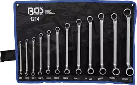 Bgs Technic Kilpinių raktų rinkinys | lenkti galai | 6x7 - 30x32 mm | 12 vnt. (1214)