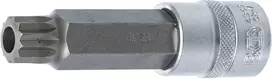 Bgs Technic Antgalis įpresuotas į galvutę | ilgis 100 mm | 12,5 mm (1/2") | Spline su skyle (XZN) M18 (4365)