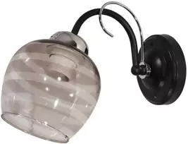 Sieninis šviestuvas Besk Sieninė lempa ZX378-1W Juoda