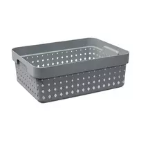 Plastikinė dėžė Seoul M NHG 13.1x26.8x35.7cm pilka