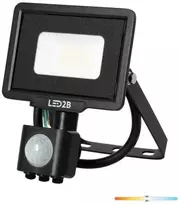 Bikuvalt 10W LED prožektorius MHC, juodas, 4000K, su judesio davikliu